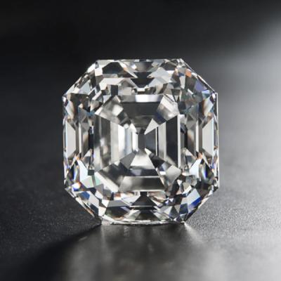 China Hot Sale Moissanite Color Set or Fire White VVS Asscher Diamond Cut 6mm Moissanite 1 Carat Loose Gemstone For Jewelry Making for sale