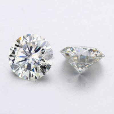 China Wholesale factory price moissanite diamond set or color fire round shape loose DEFGH moissanite for ring for sale