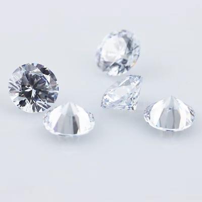 China Color Set Or Fire Wholesale Price CZ Stones Round Cut 2-10mm Synthetic 5A Zircon Loose Gemstones for sale