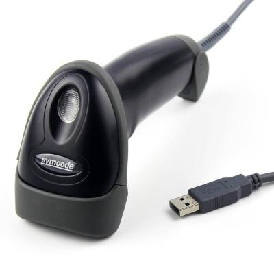 China New China Symcode MJ-2808 cheap price 1D barcode scanner wired usb to wire handheld laser barcode scanner A4s for sale