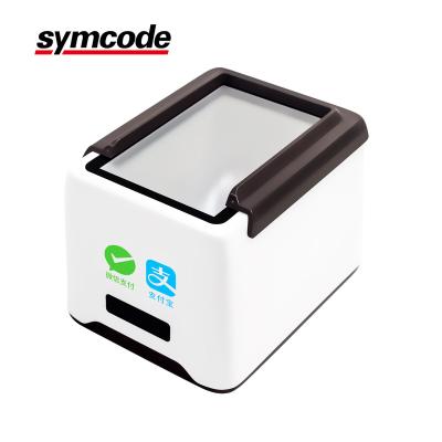 China Symcode MJ-310 supermarket price checker Alipay qr code scanner usb left cable desktop scanner 360 degree barcode scanner UNDETERMINED for sale