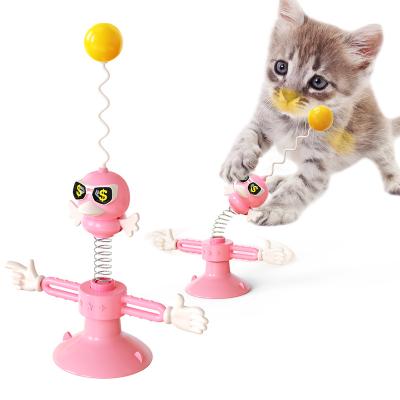 China 2022 Cat Toy Ball High Spring Interactive Elastic Toy Funny Cat Toy Funny Cat Toy for sale