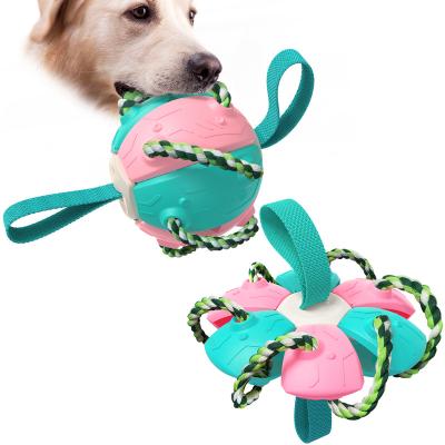 China Dog Chew Durable Dog Toy Bone Puppy Natural Rubber Cotton Rope Proof Plush Dog Toy Viable for sale