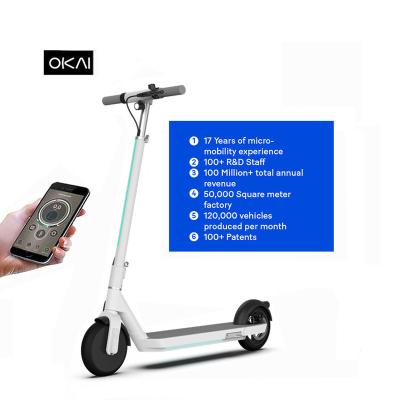 China 1' Quick Fold Double Brake LCD Display OKAI 8.5 Inch 9.8Ah 36V Battery 250W Powerful Folding Electric Adult Scooter Wholesale High Speed ​​Electric Scooter From China for sale