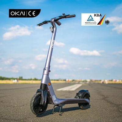 China 3' Fast Fold/ Dual Brake/ 3 Riding Modes 600W Max Motor 25Km/h Safe Ride 2021 OKAI ES500 Adult 2 Wheel Off Road Electric Scooter for sale