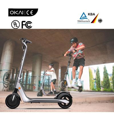 China 3' Warehouse 25Km/h Off Road Motor OKAI ES500 2021 USA Fast Folding Brake 3 Modes 350W Max Riding Electric Scooter 30Km Double for sale