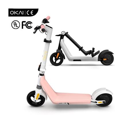 China Carbon Steel OKAI ES50 250W 20Km/h DOUBLE Brakes 36V5.2Ah Pad Kids Electric Scooters 2021 Best for sale