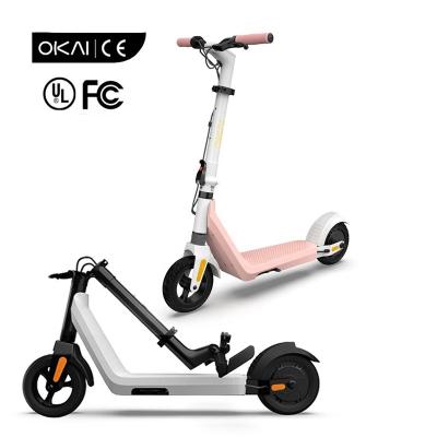 China Carbon Steel Rear Drum Brake 20Km/h 2Modes Ride 2021 OKAI ES50 Safe Foldable Kids Electric Scooters for sale