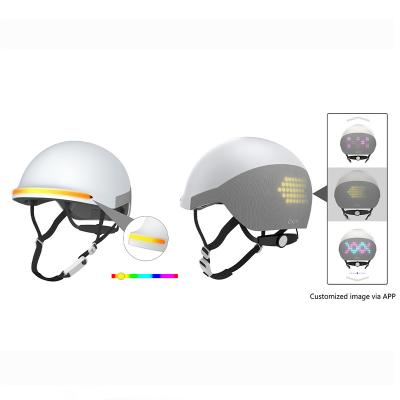 China ABS OKAI Safety Smart Bike Color Optional Helmet LED Smart Scooter Helmet Turning Left and Right for sale