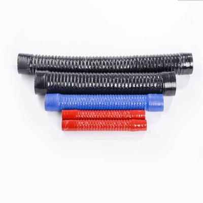 China High Pressure Automotive Flexible Silicone Hose Wire Reinfoerced Silicone Rubber Corrugated Hose for sale