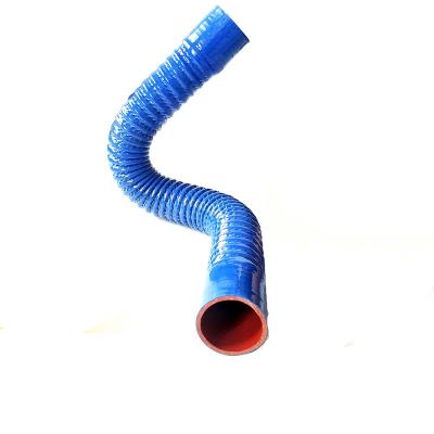 China Automotive Flexible Stainless Steel Wire Reinfoerced Silicone Hose for sale