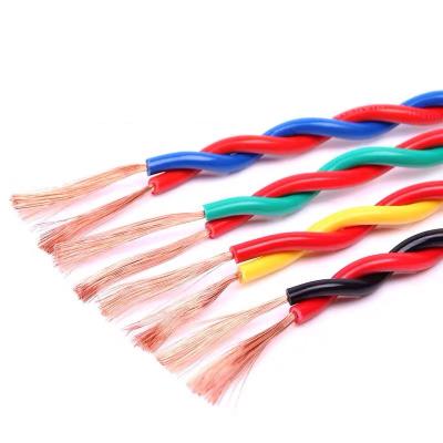 China Heating 300/500V 2 0.75 1 1.5 Core 0.5 2.5 mmCopper Conductor PVC Insulated Fire Alarm Cable RVS Flexible Twisted Pair Wire for sale