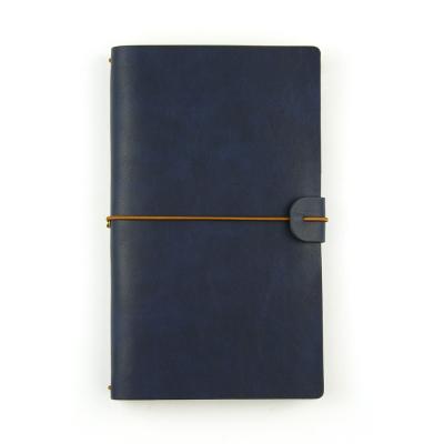 China Wholesale Vintage Navy Refill Paper Book Travel Agenda Diary Leather Diary Notebook Leather Notebook For Gift for sale