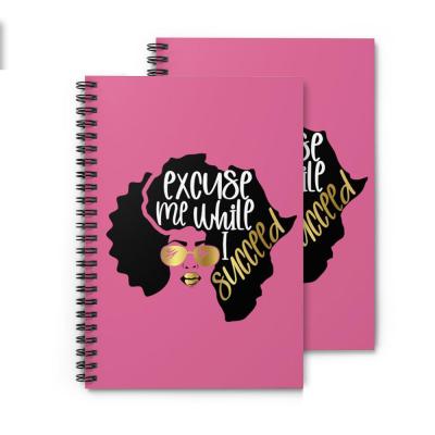 China Custom Logo Printing Women A5 Planner Spiral Lined Paper Enrollment Student Cheap Diary Notebook for sale