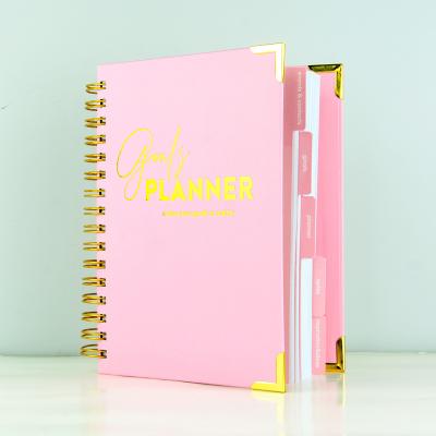 China Wholesale A5 Planner A5 Spiral 2022 Weekly and Monthly Wellness Goal Diary Life Planner Agenda Notebook for sale