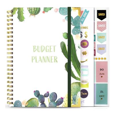 China Custom Spiral Notebook A5 Budget A5 Account Book Planner Agenda Financial Expense Tracker Weekly Notebook for sale