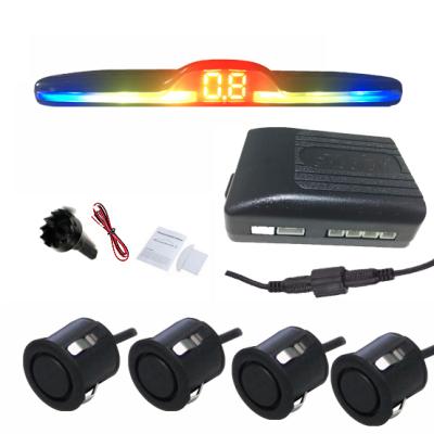 China Waterproof Universal Manufacture Car Reversing Assist LED Display 4 Sensors Parking Sensor System for sale