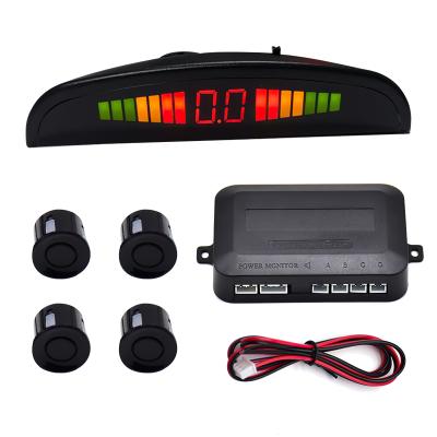 China Waterproof Car LED Parking Sensor With 4 Sensors Car Parking Radar Monitor Reverse Detector for sale