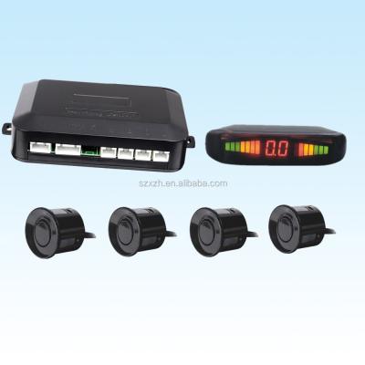 China Waterproof Kit 4 Car Digital Display Color LED Rear Alarm Detectors Buzzor Sound and Human Voice Optional for sale