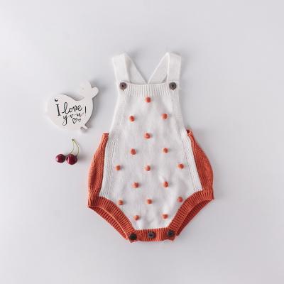 China New baby woolen clothes romper Canton china style clothes refine white baby rompers jumpsuit for sale