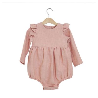 China 2020 Autumn New Children's Clothing Romper Canvas Baby Jumpsuit Newborn Casual Cotton Clothing Baby Clothes for sale