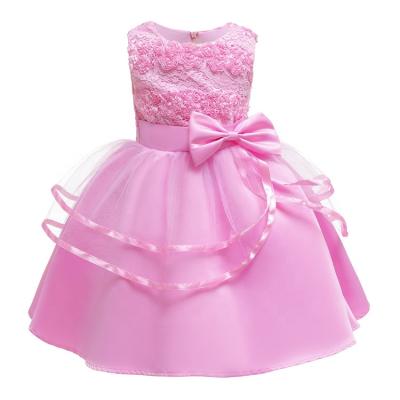 China Babies Floral Formal Dress Bridesmaid Net Casual Dresses For Less Princess Puffy Dress for sale