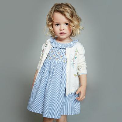 China 100% Soft Breathable Cotton Baby Dress With Smocked Designs 2-8 Years Girl Dress for sale