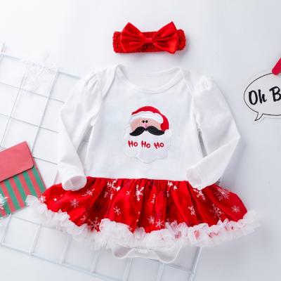 China Breathable Babies Christmas Costume Jumpsuit Headband Leg Warmer Shoes Tutu Dress Party Outfits for sale