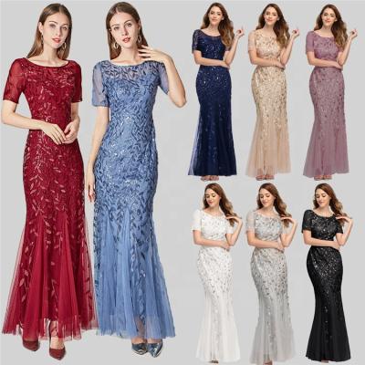 China Anti-wrinkle women's evening dresses dresses and mother of the bride style dress for wedding bridesmaid for sale