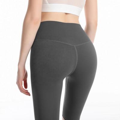 China Breathable Double Sided Brushed Skin-Friendly Yoga Pants For Women for sale