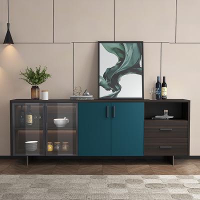 China New modern design buffet storage cabinet with two doors and two drawers for sale