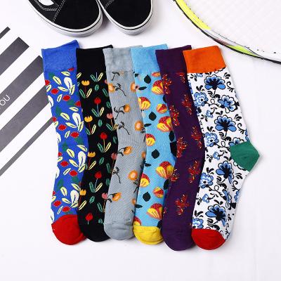 China New Fashion Personality Pattern Men Women Couples QUICK DRY Autumn Spring Happy Socks for sale