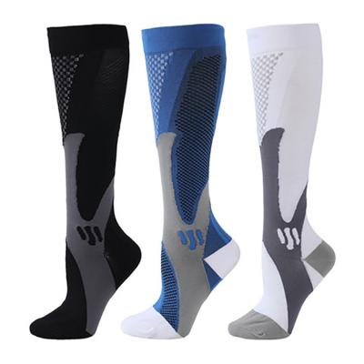 China Factory direct sales fashion men and women outdoor fitness soccer knee compression QUICK DRY cycling socks new high for sale