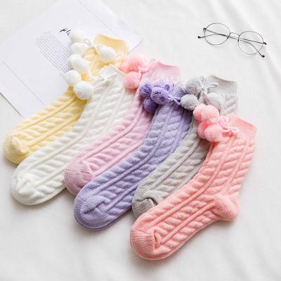 China New Autumn QUICK DRY Winter Cashmere Cotton Ball Women's Socks Solid Color Slippers Wool Thick Warm Socks for sale