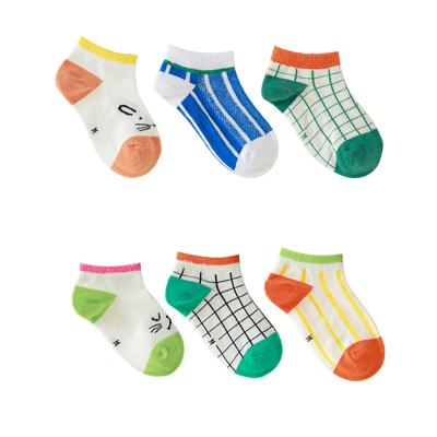 China Wholesale QUICK DRY Breathable Girls Socks Boys Plaid Mesh Kids Invisible Socks Factory Summer New Invisible Socks for sale