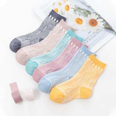 China Jacquard Tree Small Summer Spring Baby Breathable Socks QUICK DRY Wholesale Color Matching Kids Socks for sale