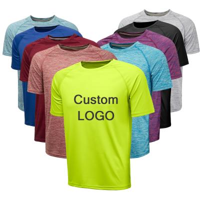 China Custom Fashion Quick Dry Short Sleeve Men's Others Summer Polyester T-Shirts China Custom Logo Crew Neck Plus Size for sale