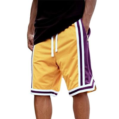 China Breathable Streetwear Mens High Waist Elastic Shorts Shorts Custom Logo Mesh Basketball Shorts for sale