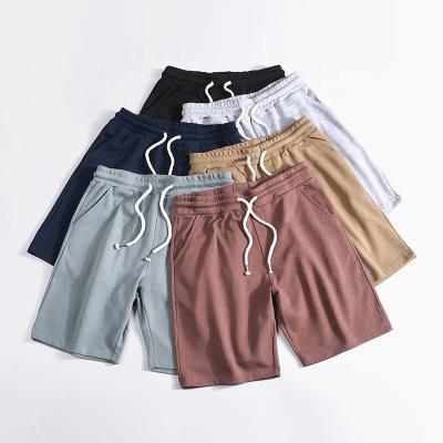 China Custom Logo Cotton Mens Elastic Waist Breathable Shorts Plain Sweat Fleece Shorts For Mens Shorts for sale