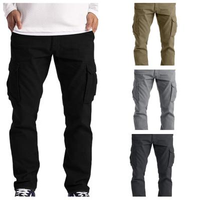 China Breathalbe Wholesale Men's Khaki Loose Stretch Pants Refines Drawstring Cargo Pants Slacks Pants With Pockets for sale