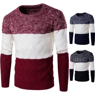 China Sustainable Warm Sale Men Winter Thick Knitted Woolen Long Sleeve Pullover Thin Sweater for sale