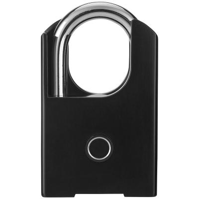 China Zinc Alloy And 303 Stainless Steel Factory USB Rechargeable Smart Fingerprint Padlock With Key Waterproof Radio for sale