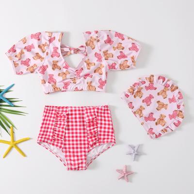 China Custom Cute Anti-Wrinkle Hot Selling Baby Swimwear Bikini Girls Kids Swim Beach Wear Abbreviations Kids Baby Bathing for sale