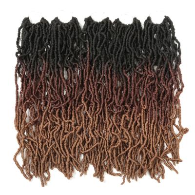 China Soft New Soft Locs 14 Inch Crochet Hair, Faux Locs For Natural Butterfly Style Crochet Braids Pre Looped Synthetic Hair for sale