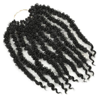 China Goddess Locs Goddess Locs Crochet Hair 12Inch Pre-looped Crochet Locs With Soft Curly Ends Distressed Synthetic Butterfly Locs Braids for sale