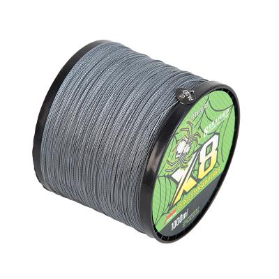 China Super Strong High Tensile Multifilament Fishing Line Japan 1000M 8 PE Yarns 10lb-300Lb Braided Fishing Yarn for sale