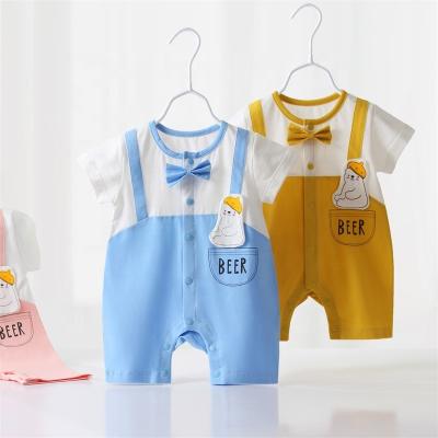 China High Quality 100% Cotton Baby Sweatshirt Romper Jumpsuit Bear Overalls Plus Size Baby Rompers 100% Cotton for sale