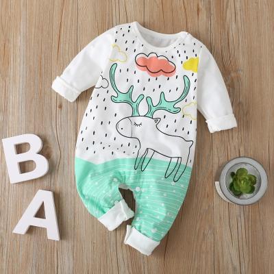 China European American Newborn Baby Romper 100% Cotton Animal Clothes In Summer Baby Newborn Baby Romper for sale