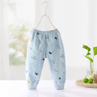 China Factory Price Custom Animal Print Anti-wrinkle Kids Pants Kids Clothes Cotton Pants Summer Pajamas for sale