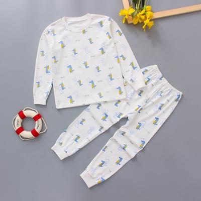 China 100% Pajamas Set Two-Piece Boys Children's Clothing Spring Autumn Newborn Baby Home Casual Wholesale Cotton Pajamas for sale